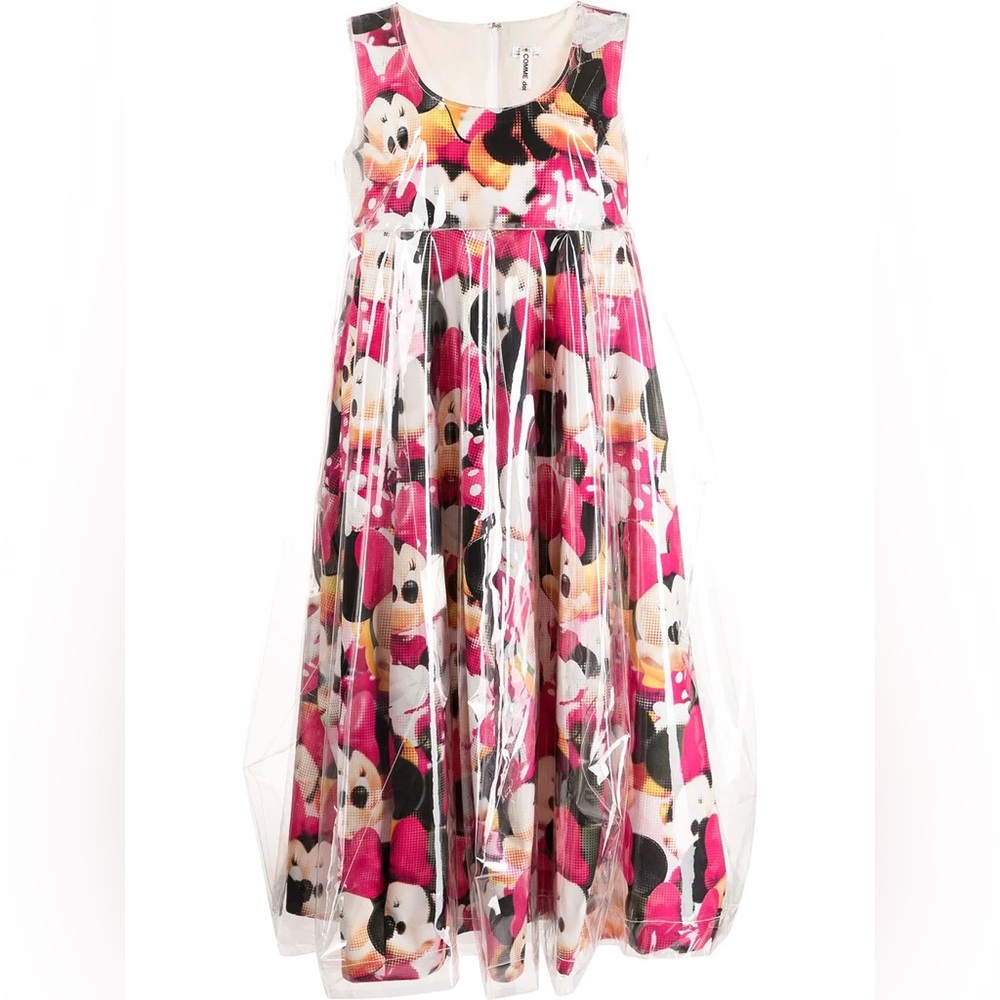 Comme des Garçons × Mickey Mouse Minnie Mouse Canvas Midi Dress NWT